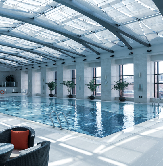 Residential pool design illustration